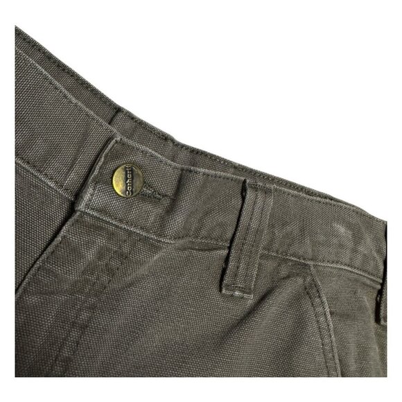 CARHARTT Designer Casual Work Denim Chino Summer Shorts Mens 34" Waist - Picture 5 of 5